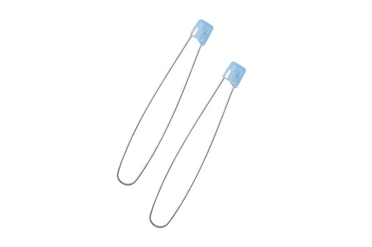 Seeknit Stainless Stitch Holders, Long, Set of 2