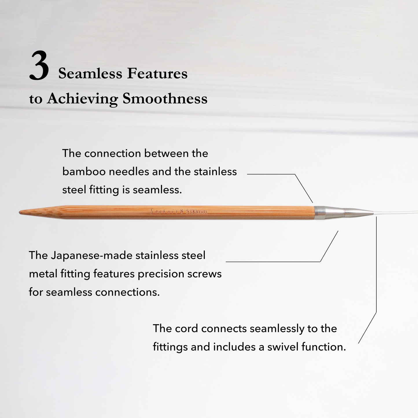 CURVE Needle Pair Tips 6 cm / 2.4 inch, Size 2.00 mm - 6.00 mm