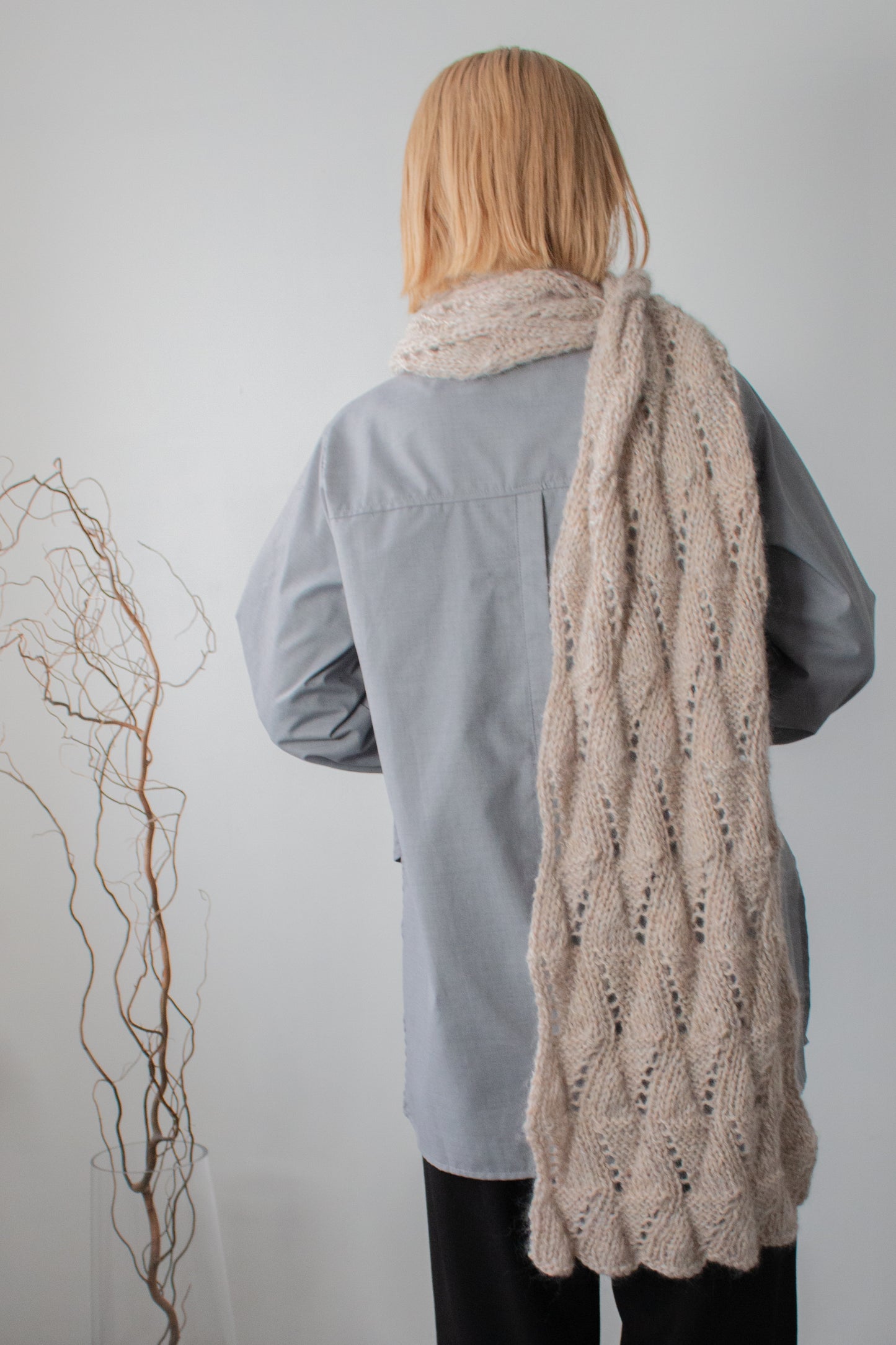 < Knitting Pattern > NAMIKI-MICHI / Scarf