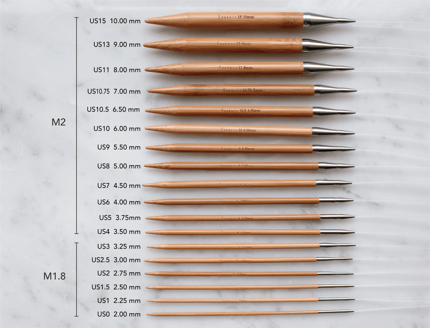 CURVE Needle Pair Tips 12.5 cm / 5 inch, Size 2.00 mm - 10.00 mm
