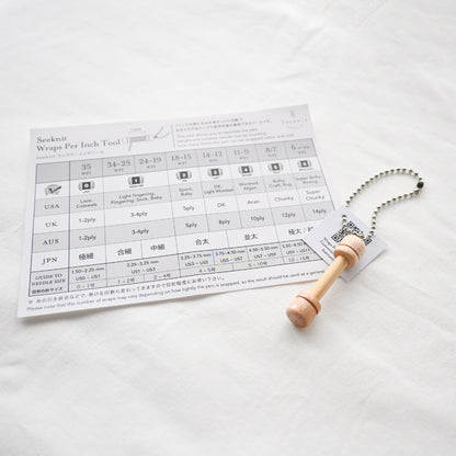 Seeknit Wraps Per Inch Tool Key Chain