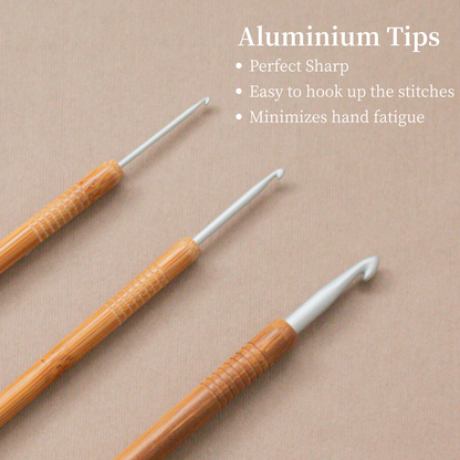 Seeknit Koshitsu Crochat Hooks with Aluminium Tips