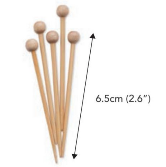 Shirotake Bamboo Marking Pins, Set of 5