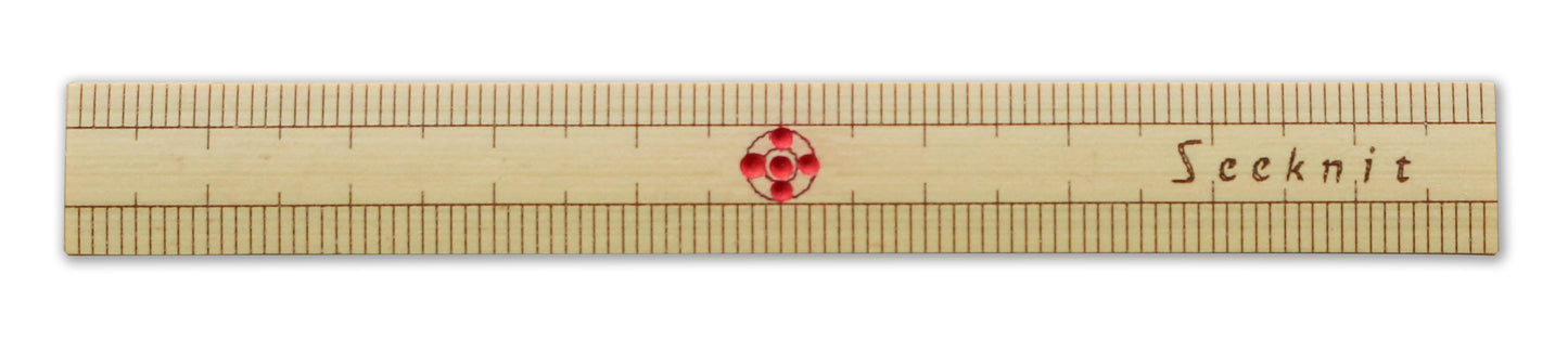 Seeknit Bamboo Ruler, 10 cm, 15 cm, 20 cm